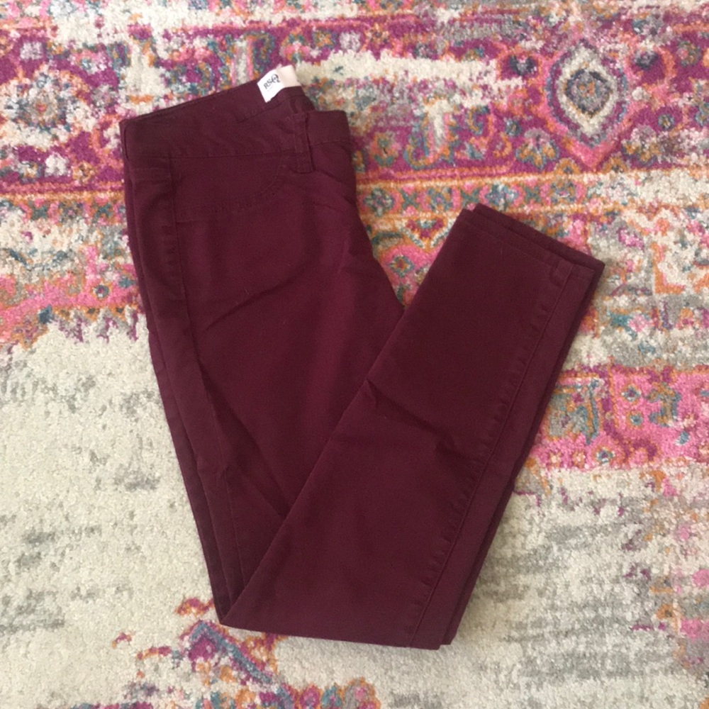 Maroon Skinny Jeans- 9